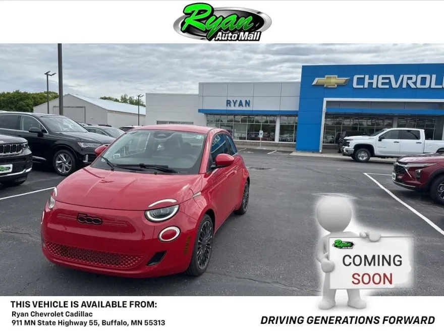 2024 Fiat 500e Red photo 1