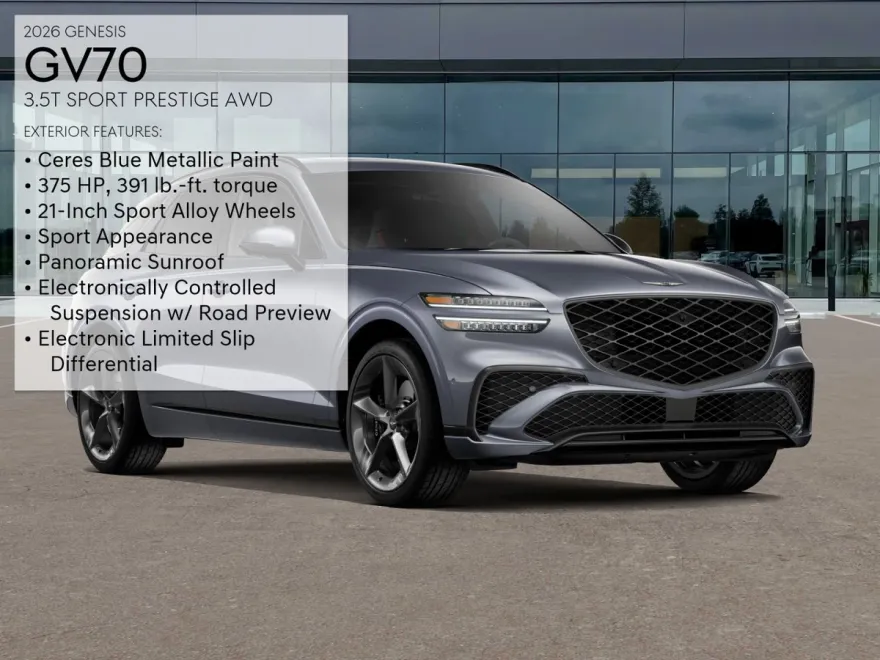 2026 Genesis GV70 3.5T Sport Prestige photo 1