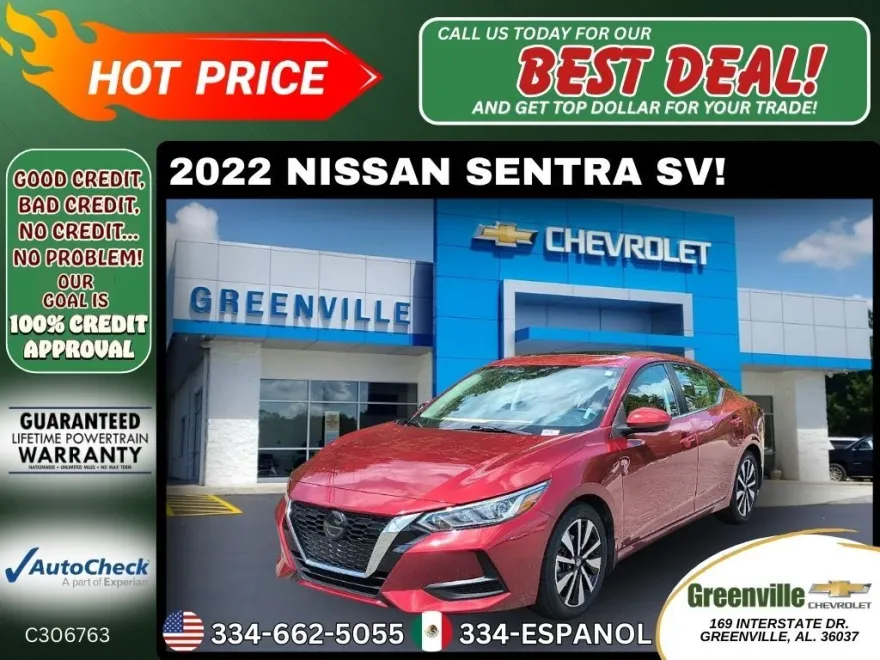 2022 Nissan Sentra SV photo 1