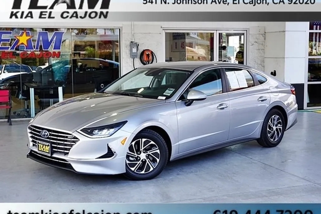 2021 Hyundai Sonata Hybrid Blue photo 1