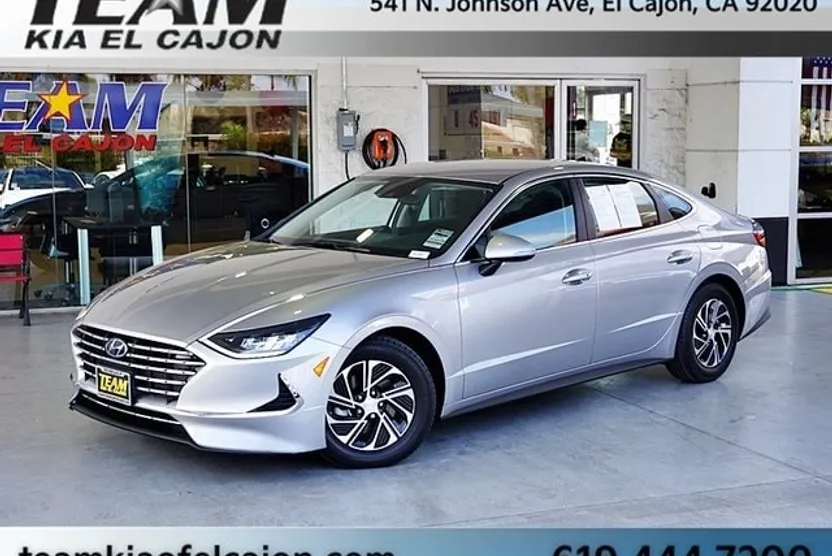 2021 Hyundai Sonata Hybrid Blue photo 1