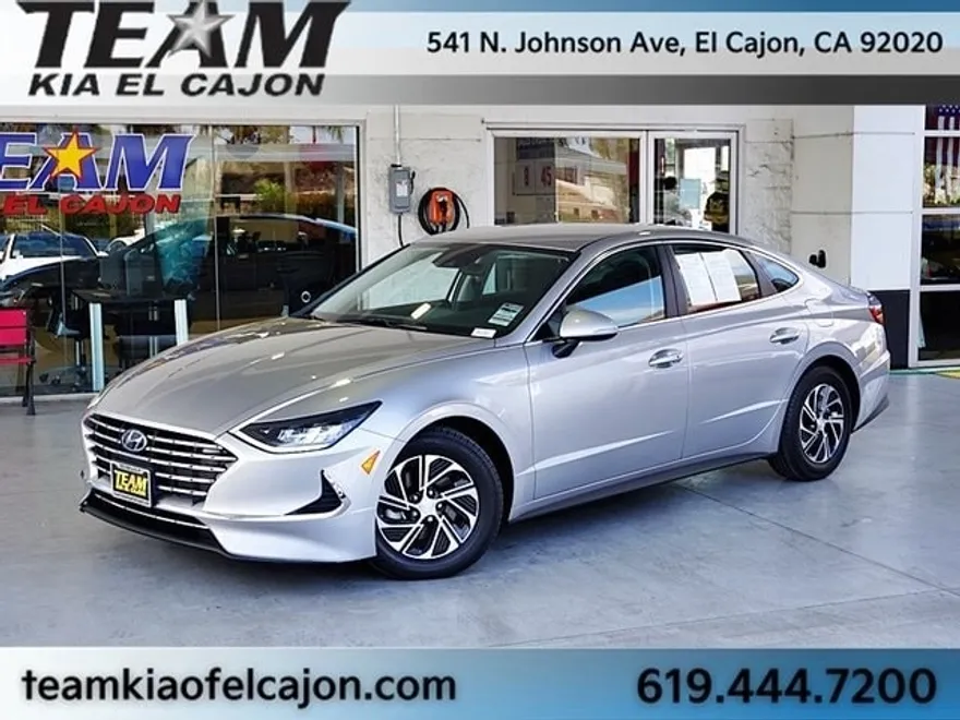 2021 Hyundai Sonata Hybrid Blue photo 1