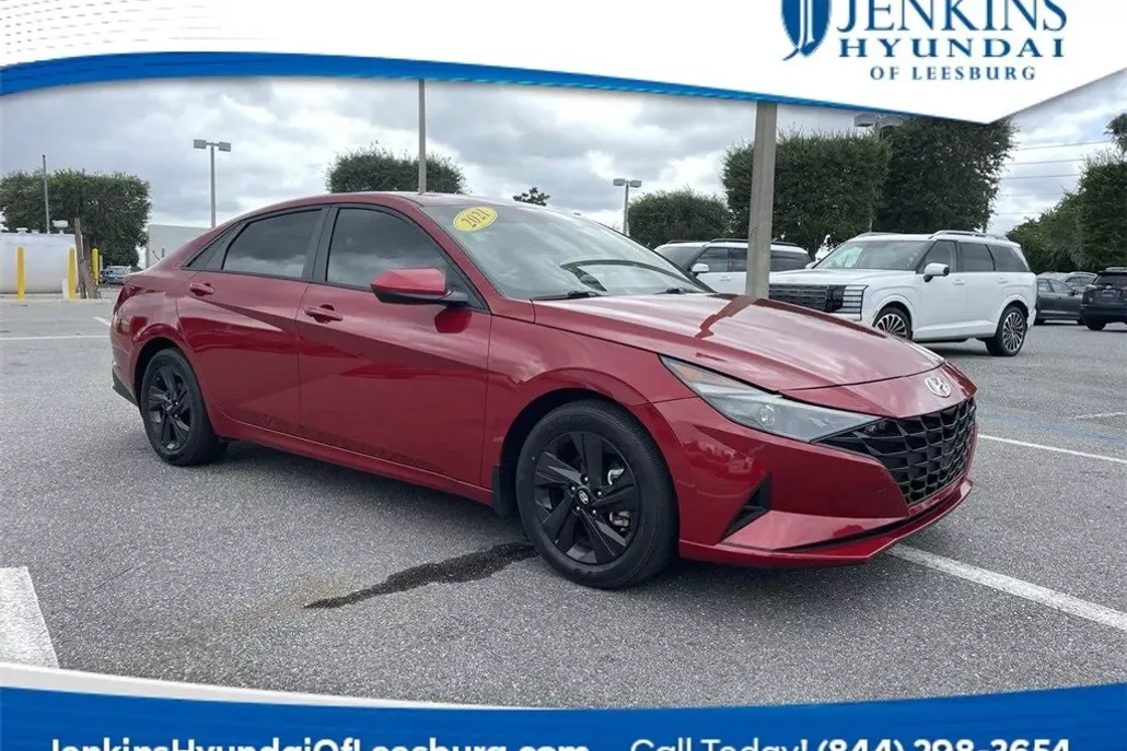 2021 Hyundai Elantra Hybrid Blue photo 1