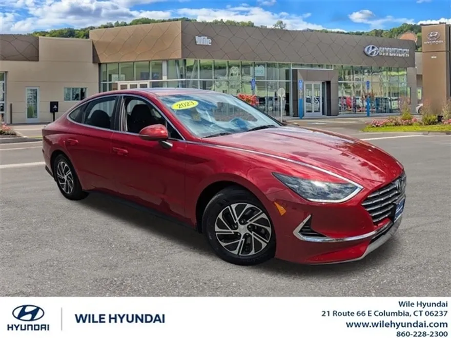 2023 Hyundai Sonata Hybrid Blue photo 1