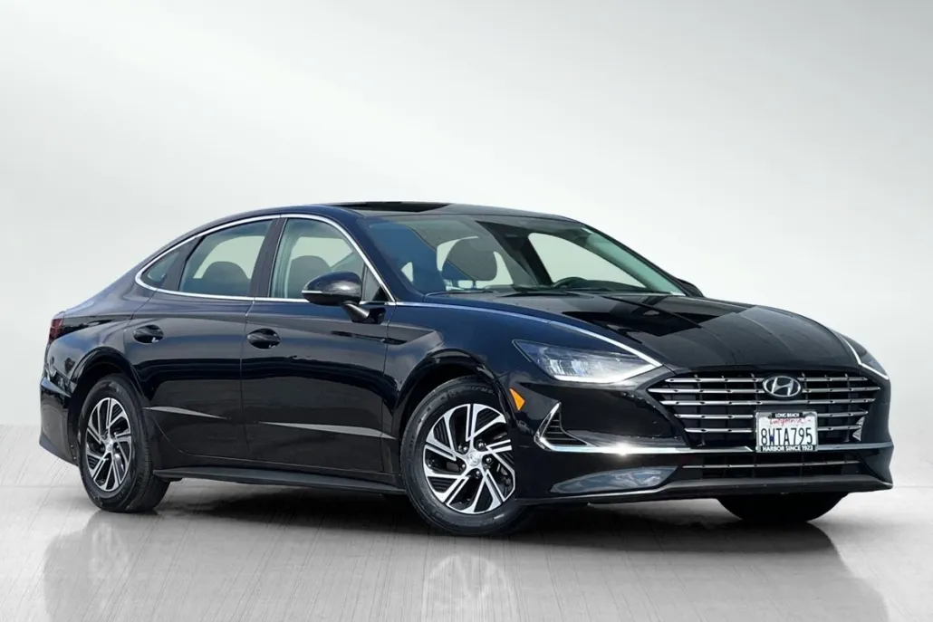 2021 Hyundai Sonata Hybrid Blue photo 1