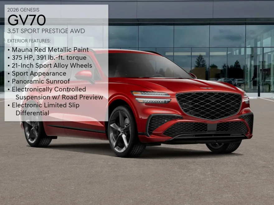 2026 Genesis GV70 3.5T Sport Prestige photo 1
