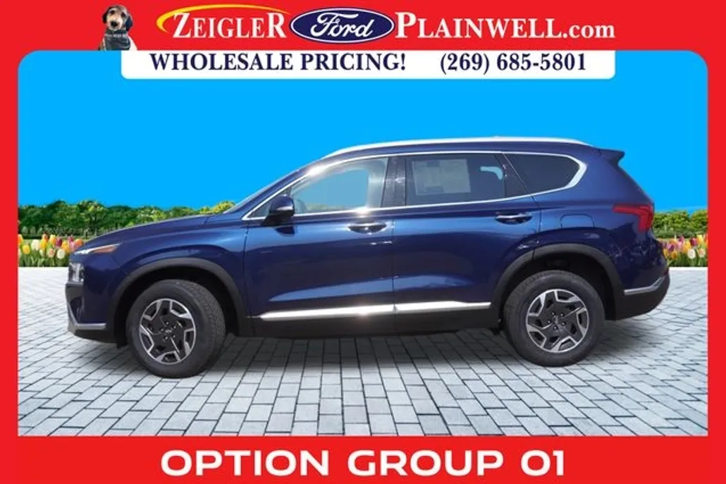 2023 Hyundai Santa Fe Blue photo 1