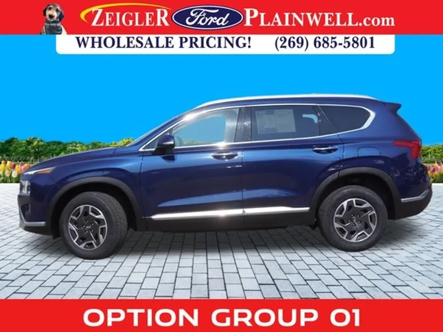 2023 Hyundai Santa Fe Blue photo 1