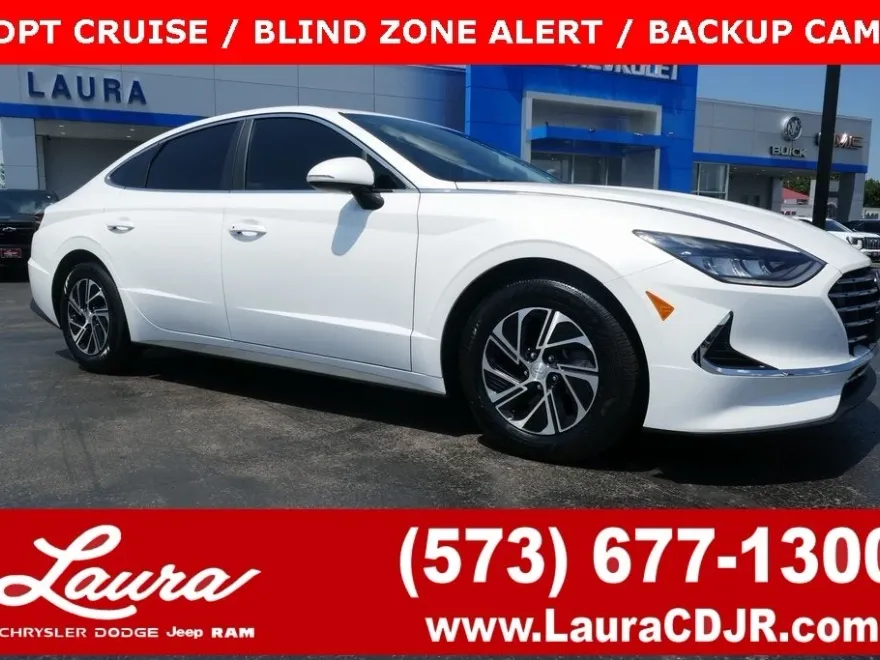 2021 Hyundai Sonata Hybrid Blue photo 1