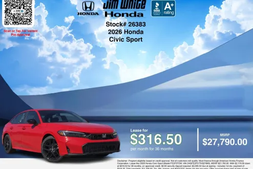 2026 Honda Civic Sport photo 3