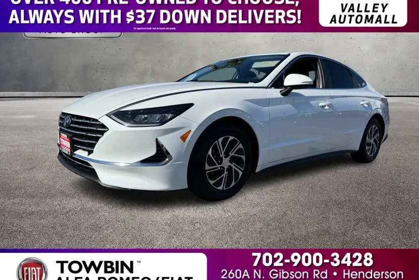 2022 Hyundai Sonata Hybrid Blue photo 1