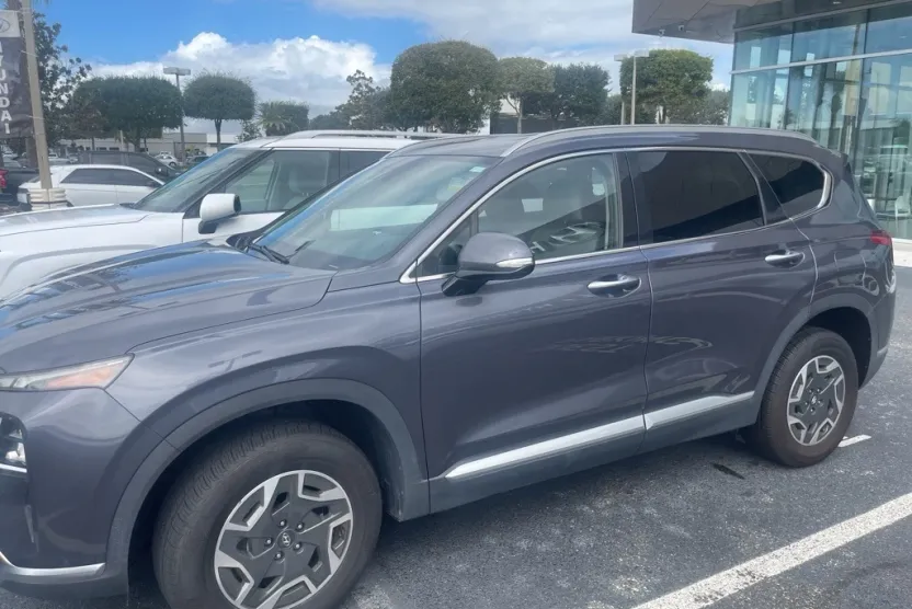 2021 Hyundai Santa Fe Blue photo 1