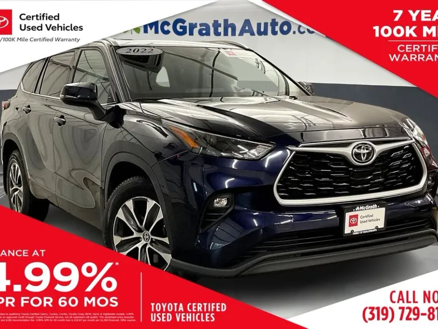 2022 Toyota Highlander XLE photo 1