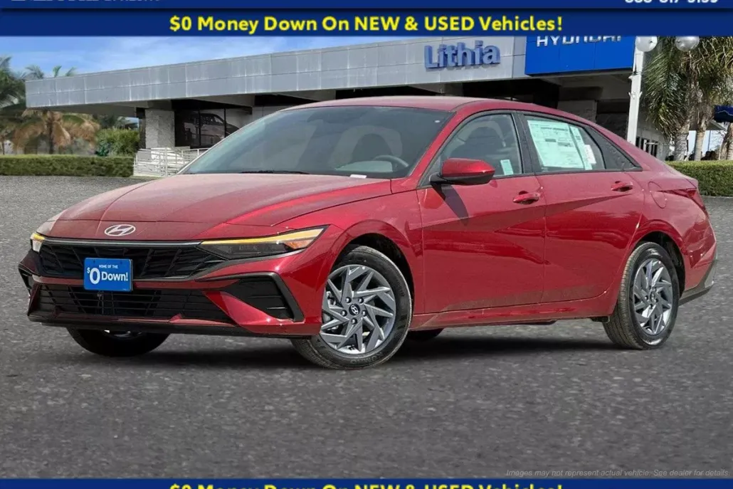 2025 Hyundai Elantra Hybrid Blue photo 1