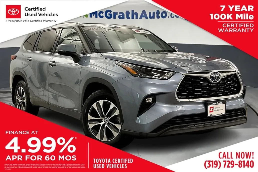 2022 Toyota Highlander Hybrid XLE photo 1