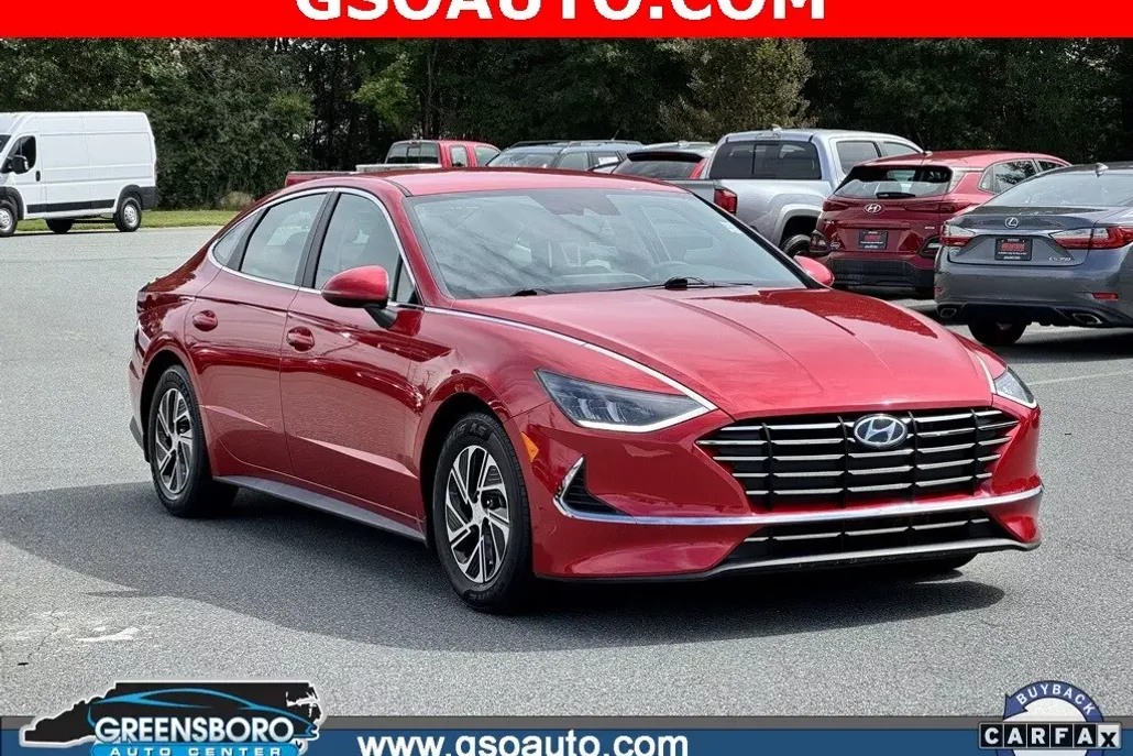 2021 Hyundai Sonata Hybrid Blue photo 1