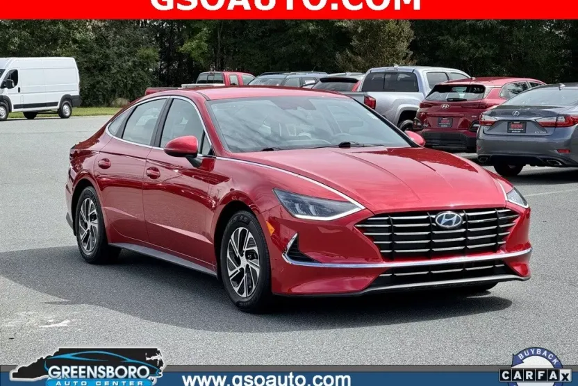 2021 Hyundai Sonata Hybrid Blue photo 1