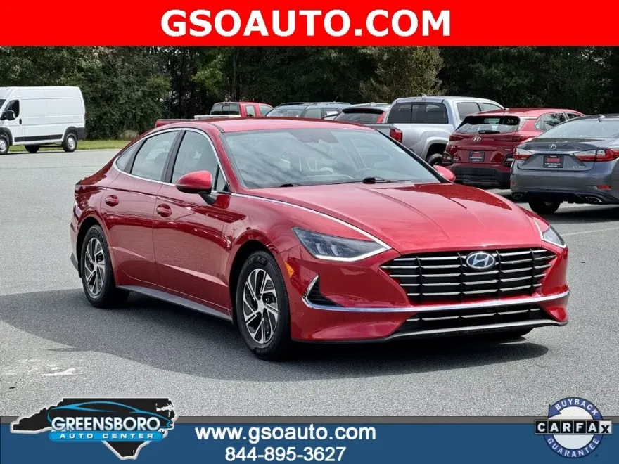 2021 Hyundai Sonata Hybrid Blue photo 1