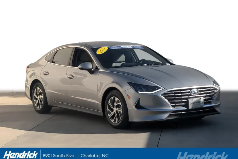 2021 Hyundai Sonata Hybrid Blue photo 1