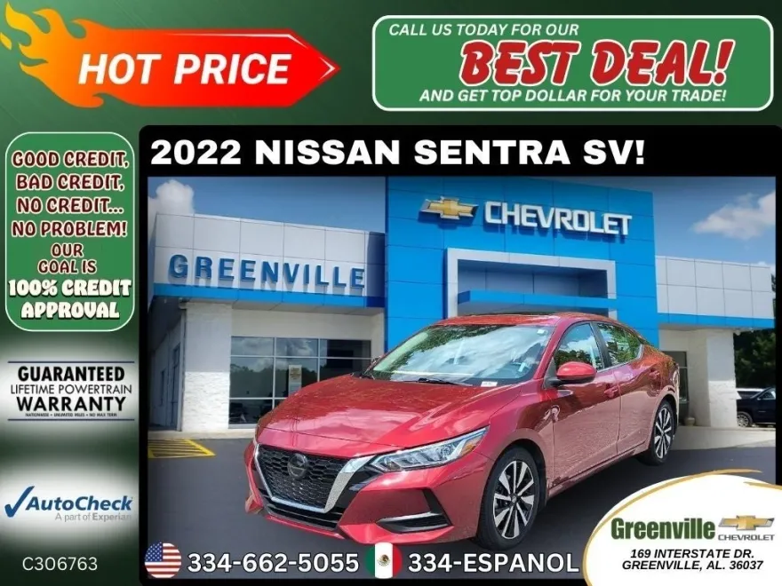 2022 Nissan Sentra SV photo 1