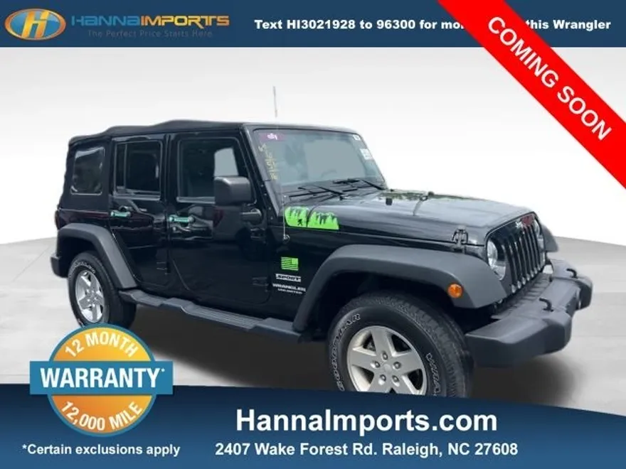 2016 Jeep Wrangler Unlimited Sport photo 1