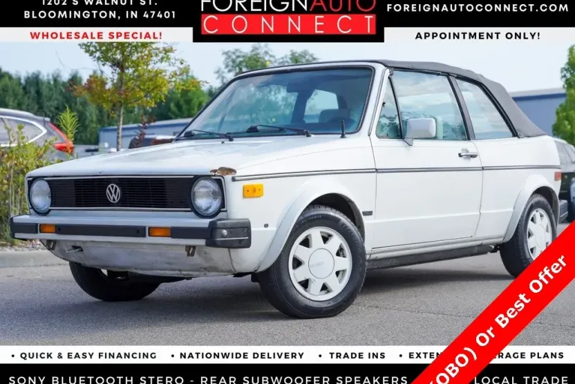 1987 Volkswagen Cabrio Base photo 1