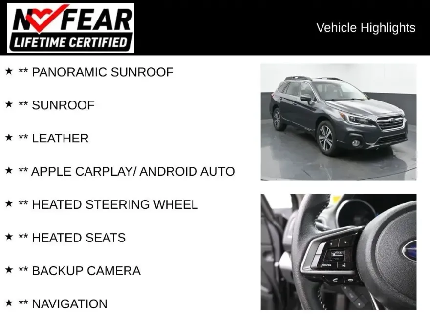 2019 Subaru Outback 2.5i Limited photo 1