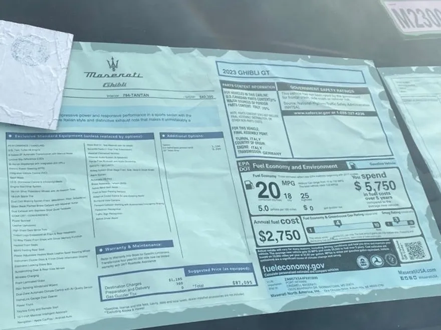 2023 Maserati Ghibli GT photo 47