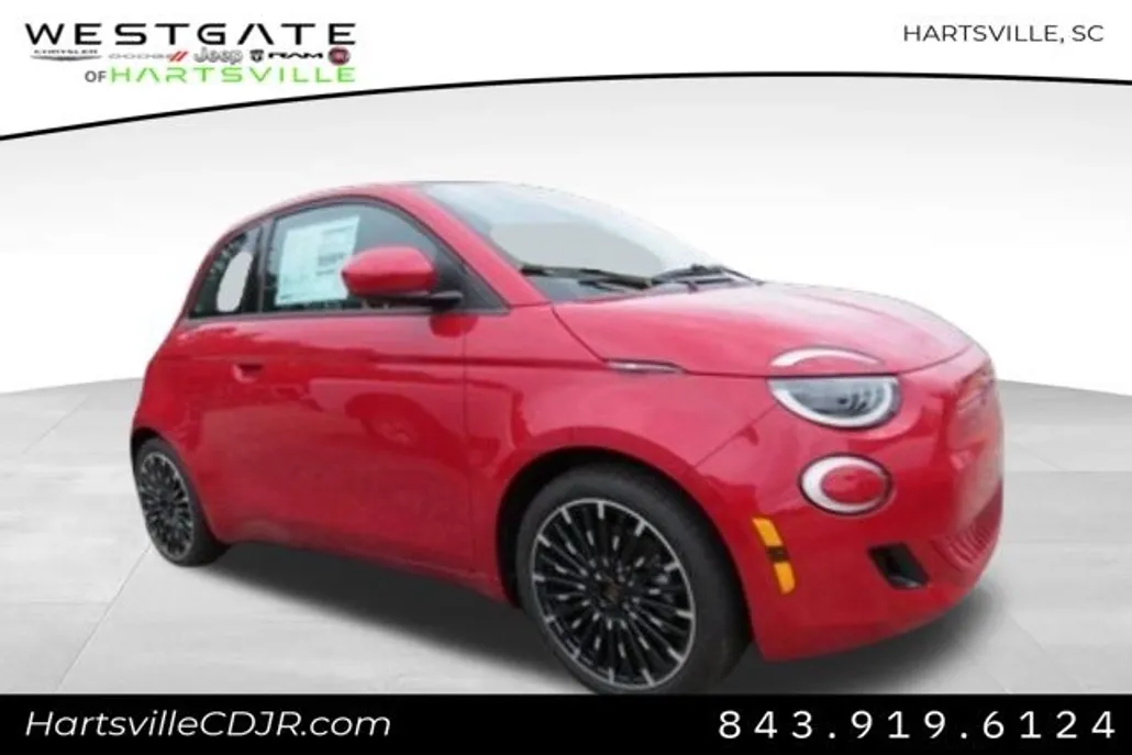 2024 Fiat 500e Red photo 1