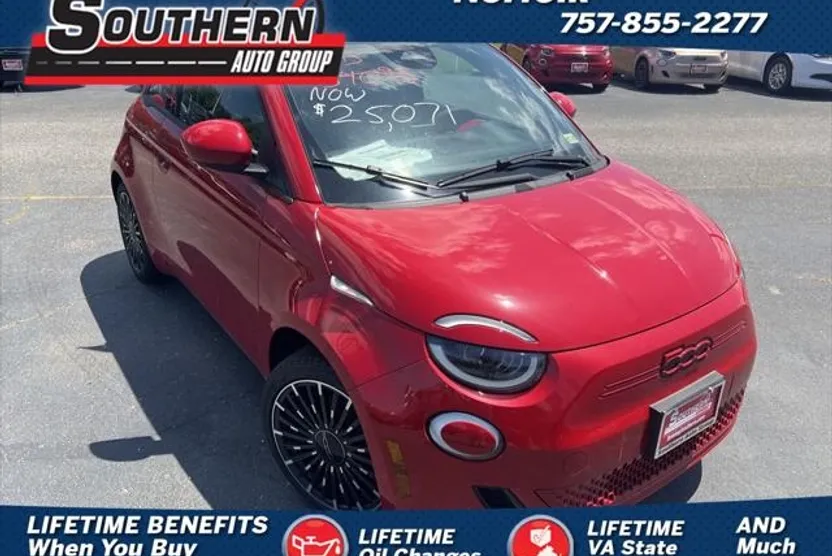 2024 Fiat 500e Red photo 1