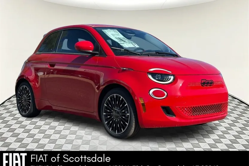 2024 Fiat 500e Red photo 1