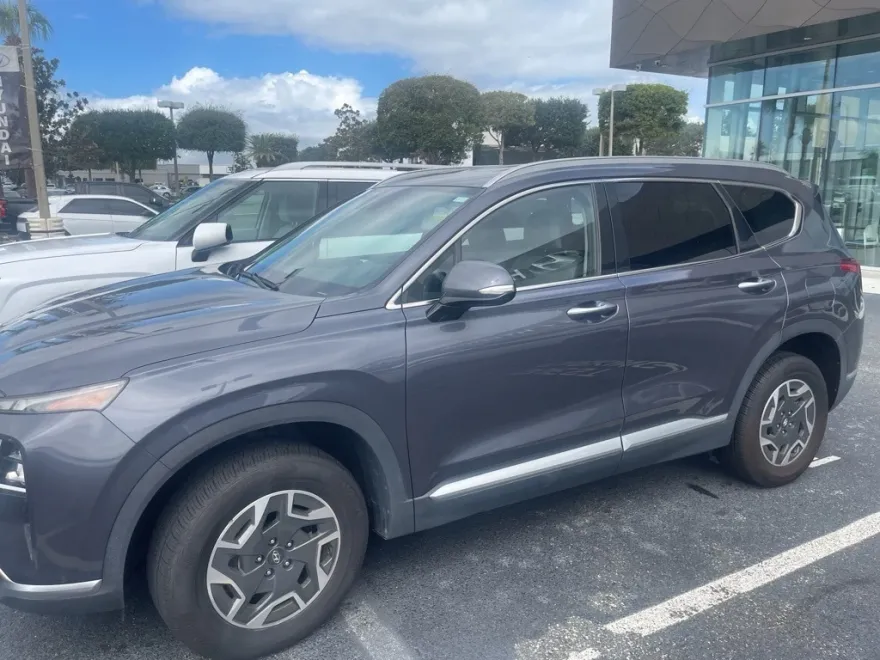 2021 Hyundai Santa Fe Blue photo 1