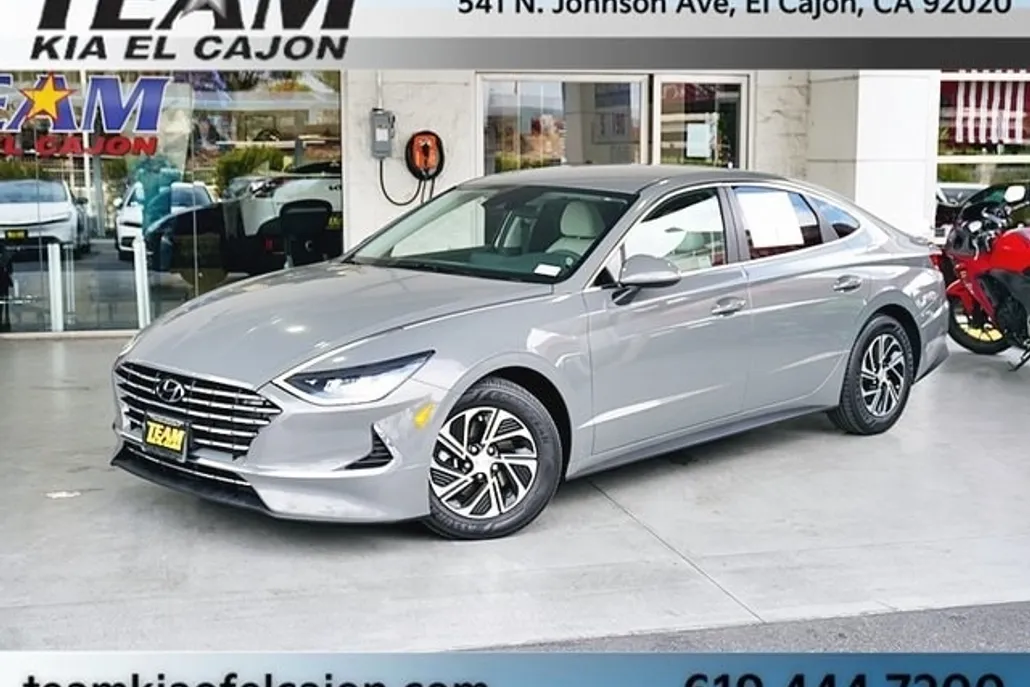 2022 Hyundai Sonata Hybrid Blue photo 1