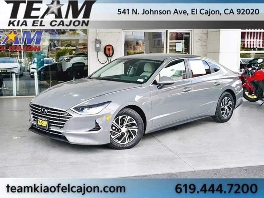 2022 Hyundai Sonata Hybrid Blue photo 1