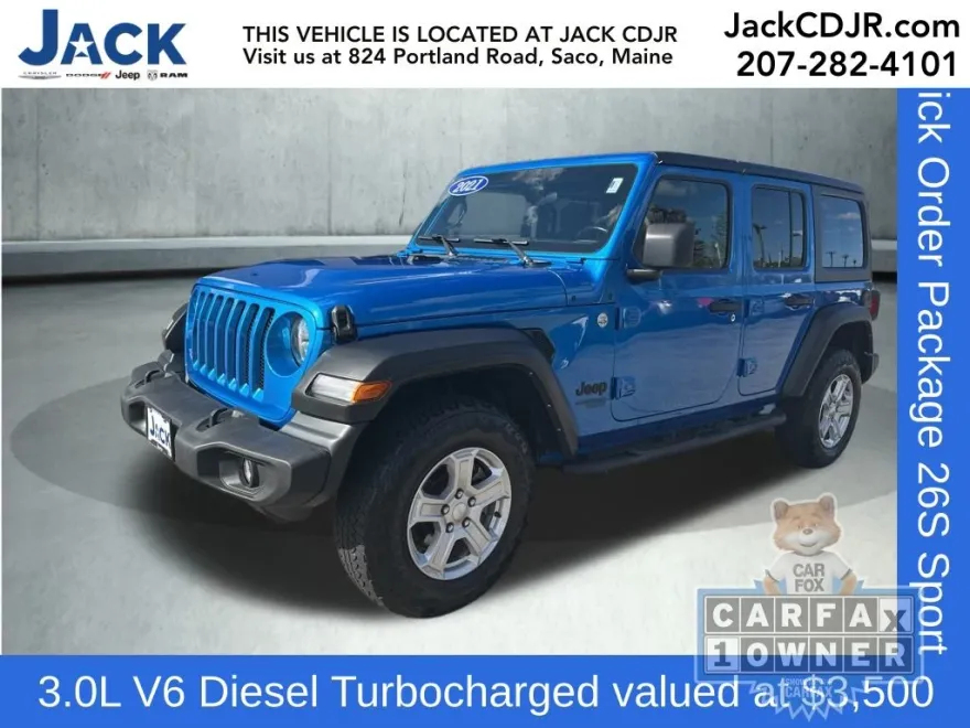2021 Jeep Wrangler Unlimited Sport S photo 1