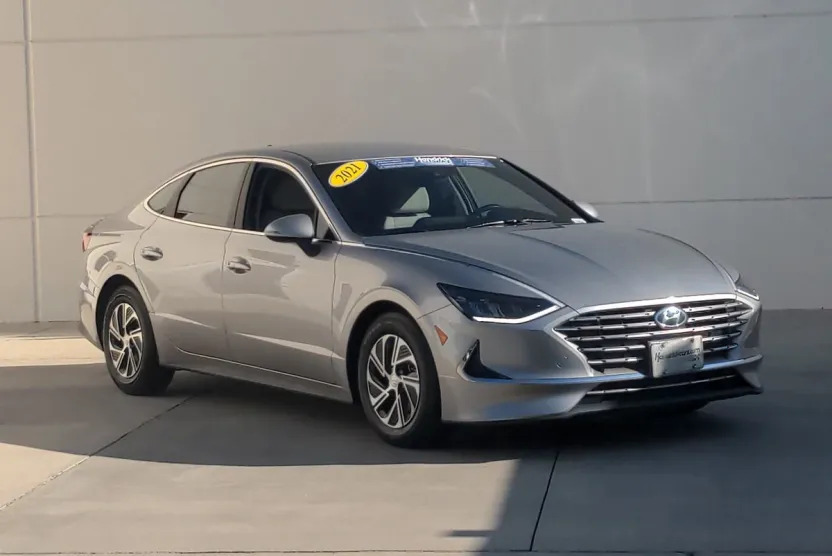 2021 Hyundai Sonata Hybrid Blue photo 1