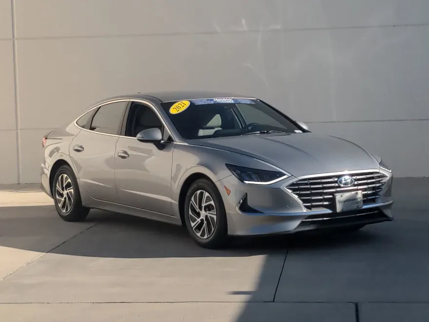 2021 Hyundai Sonata Hybrid Blue photo 1