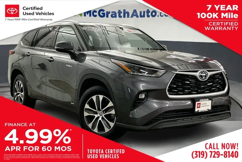 2021 Toyota Highlander Hybrid XLE photo 1