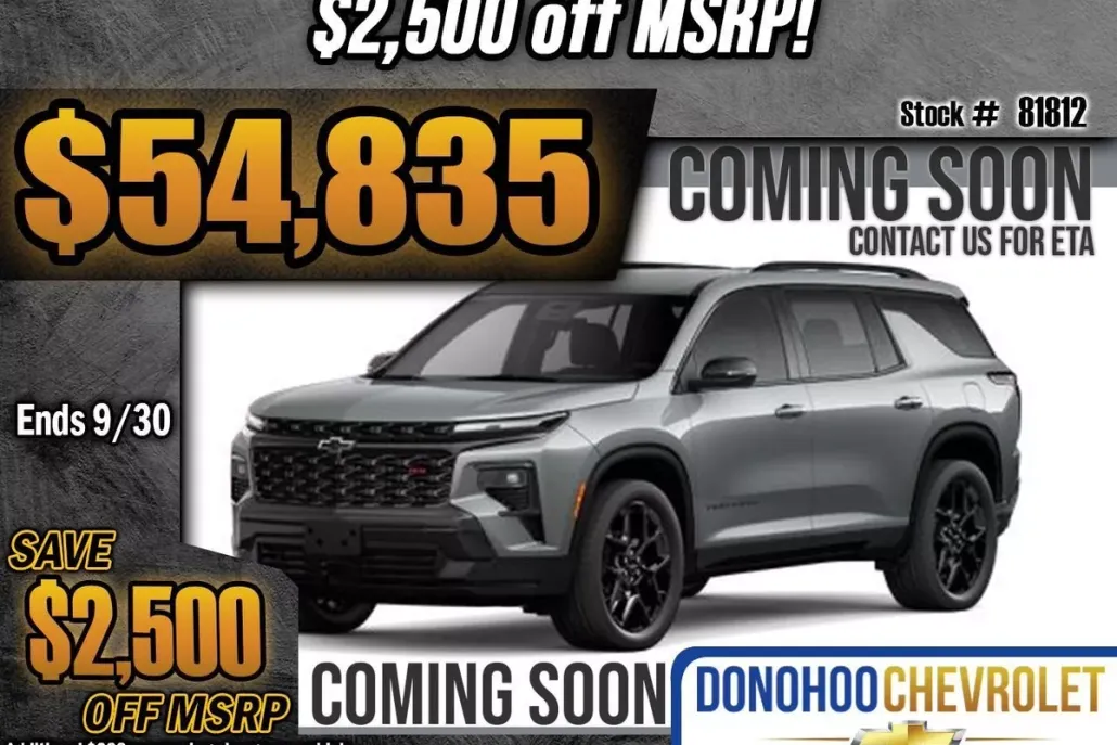 2026 Chevrolet Traverse RS photo 1