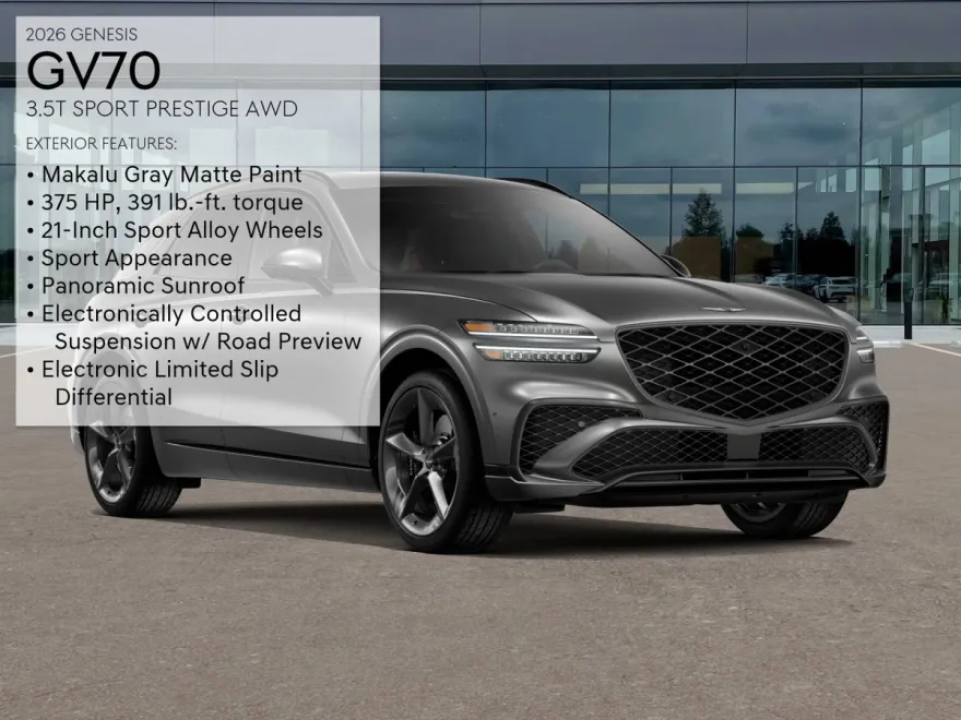 2026 Genesis GV70 3.5T Sport Prestige photo 1