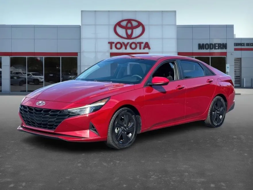 2022 Hyundai Elantra Hybrid Blue photo 1