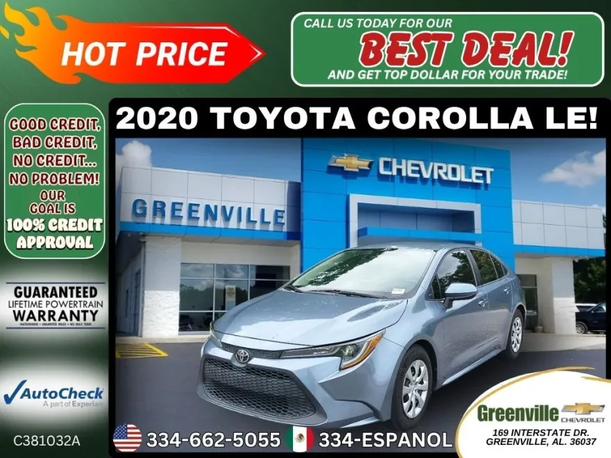 2020 Toyota Corolla LE photo 1