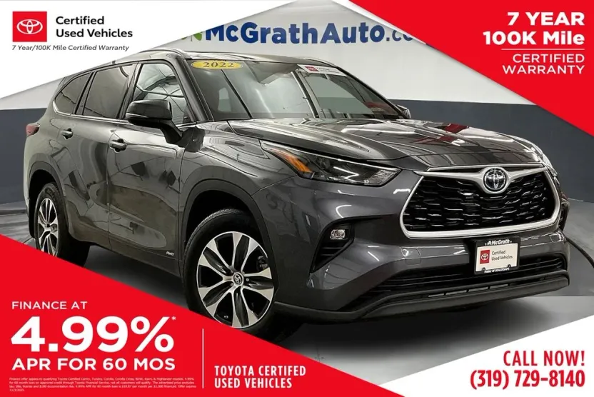 2022 Toyota Highlander Hybrid XLE photo 1
