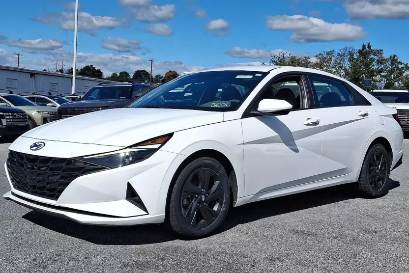 2021 Hyundai Elantra Hybrid Blue photo 1