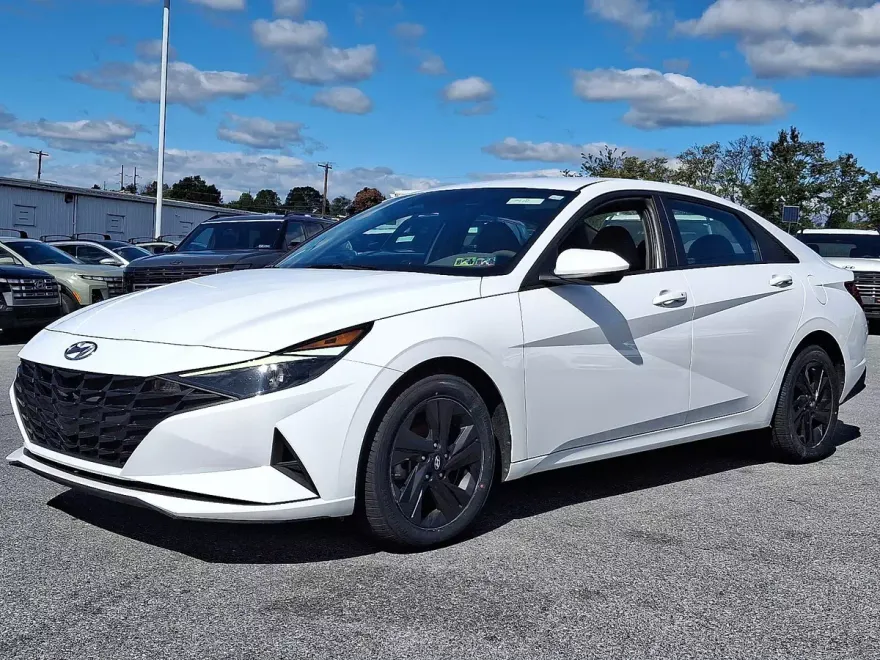 2021 Hyundai Elantra Hybrid Blue photo 1