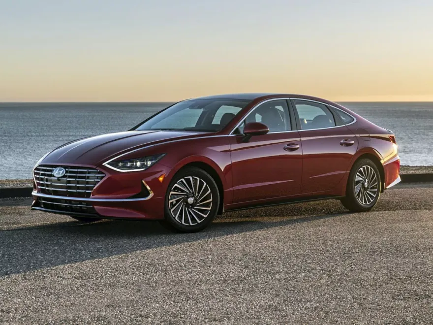 2022 Hyundai Sonata Hybrid Blue photo 1