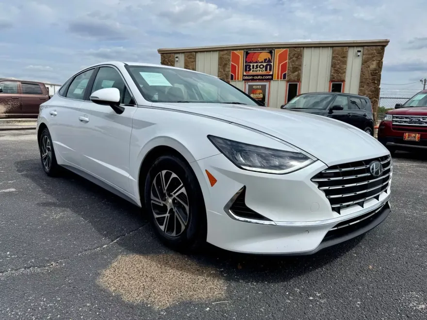 2023 Hyundai Sonata Hybrid Blue photo 1
