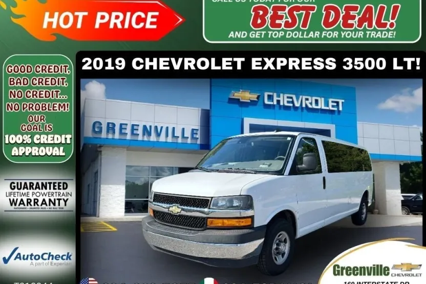 2019 Chevrolet Express Passenger 3500 LT photo 1