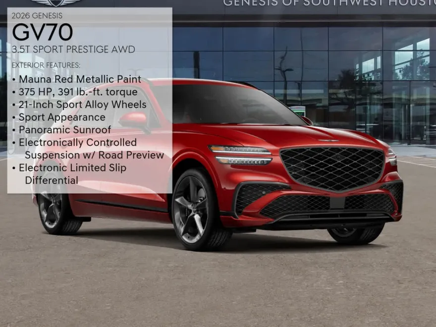 2026 Genesis GV70 3.5T Sport Prestige photo 1