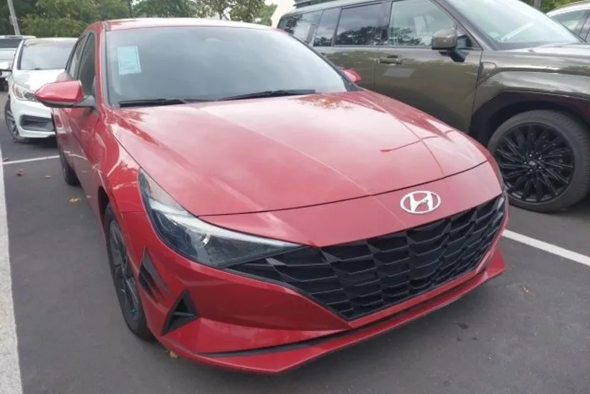 2022 Hyundai Elantra Hybrid Blue photo 1